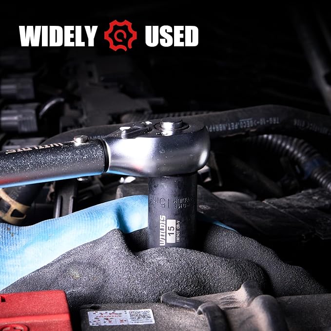 70pcs 3/8" Drive Impact Socket Set,Standard SAE(5/16 to 3/4-Inch) Metric Size(8-22mm), CR-V Steel Deep Socket Kit, Adapters, Ratchet Handle, Screwdriver Bit Set, Sliding T Bar, 6 Point