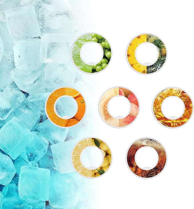 Fruit Scent Pods for Water Bottle Flavor Pod Water Bottles Caps Fruits Scent Sports Water Cup Rings Outdoor Sport