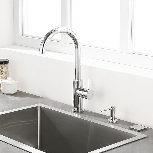 Garbage Disposal Switch, Cordless Air Switch Kit for Food Waste Disposer, Brass Material with Polished Chrome Finish, Long Sink Top Push Button