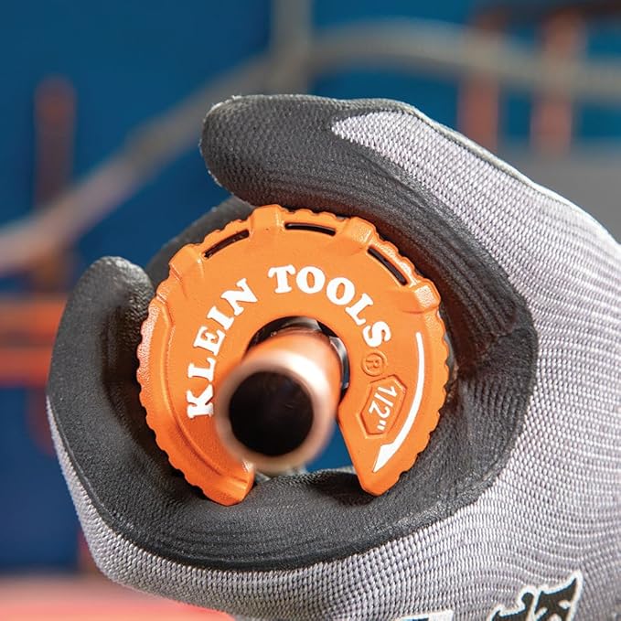 Klein Tools 50048 C-Style Copper Tubing Cutter Set with 1/2, 3/4, and 1-Inch Cutters, MODbox Case, Ultra-Compact for Tight Spaces, 3-Piece