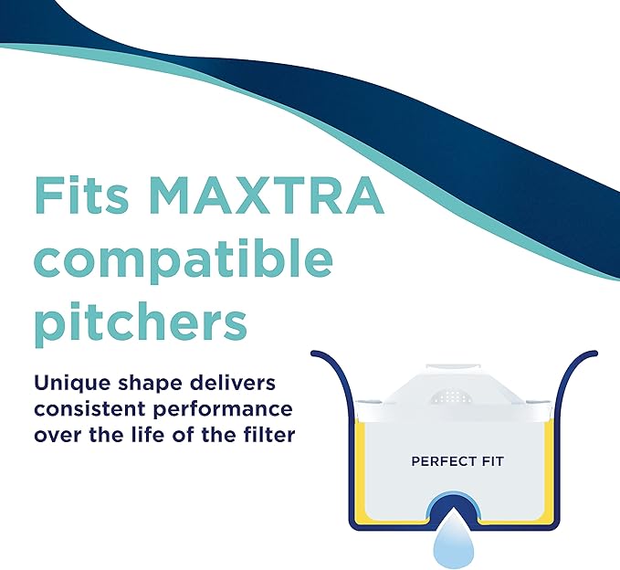 MAVEA Maxtra Replacement Filter for MAVEA Water Filtration Pitcher, 1-Pack, White