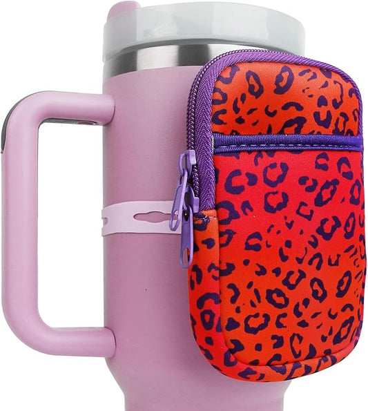 MLKSI Water Bottle Zipper Pouch for Stanley Cup Accessories, Cute Storage Bags for Stanley Tumbler with Handle, Gym Accessories for Simple Modern 40 oz Tumbler with Handle Stanley Bottle