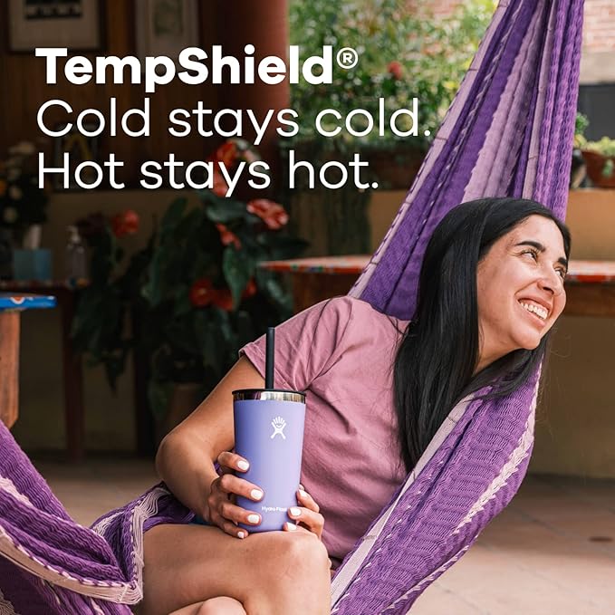 Hydro Flask All Around Stainless Steel Tumbler with Lid and Double-Wall Vacuum Insulation