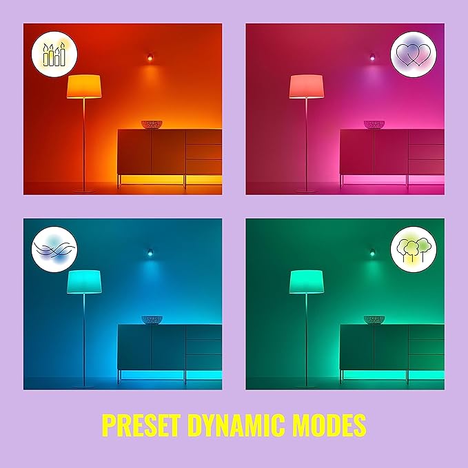 WiZ Color G25 Color Filament LED Smart Bulb - Pack of 1-300 Lumen - E26 Indoor - Connects to Your Existing Wi-Fi - Control with Voice or App + Activate with Motion - Matter Compatible