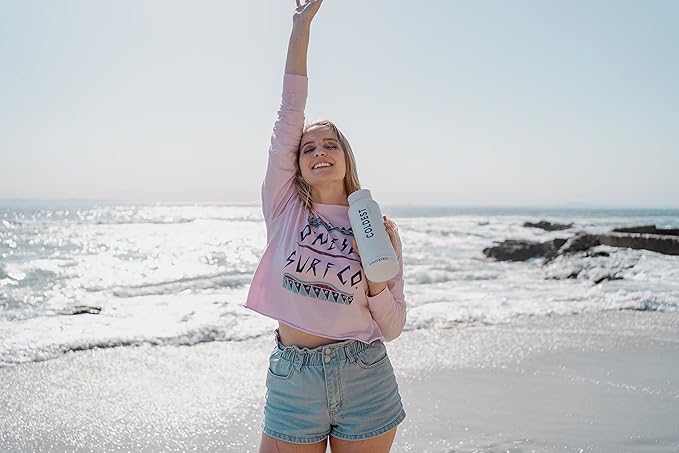 Coldest Sports Water Bottle - (Straw Lid), Leak Proof, Vacuum Insulated Stainless Steel, Hot Cold, Double Walled, Thermo Mug, Metal Canteen (40 oz, Silver Leopard)