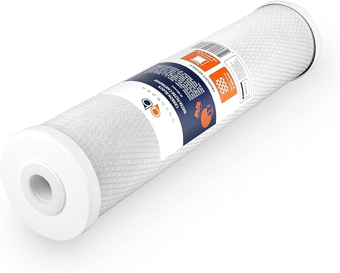 Aquaboon Whole House Water Filter Replacement Set - 5 Micron Water Filters 20 x 4.5 Inch: Sediment Filter, Granular Activated Carbon Water Filter, Carbon Block Water Filter for Water Filtration System