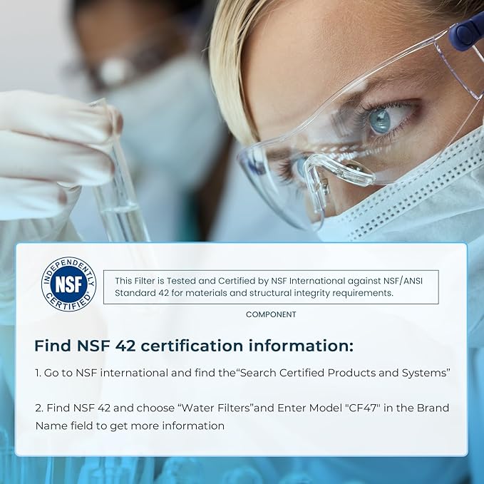 Crystala Filters Compatible with PUR® water filter replacement, Pur filter replacement faucet compatible with All PUR®, RF9999® and RF-3375, Pur filter replacement faucet, 6 Pack