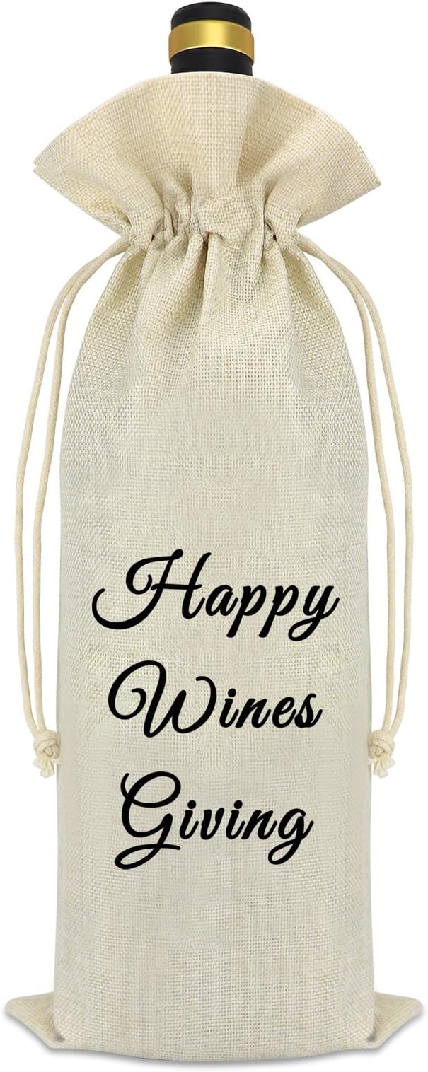 Gifts for Friends Female Birthday Gifts for Women Men Wine Bag Appreciation Gifts for Boss Teacher Employees Friends Coworker Gifts Thanksgiving Christmas Retirement Gift Reusable Wine Bottle Gift Bag