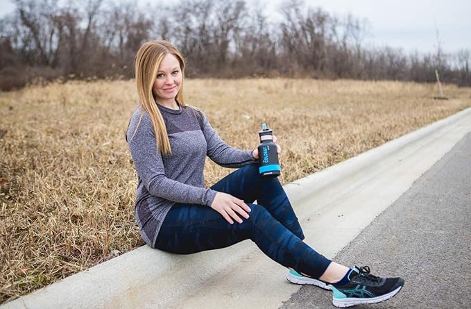 Coldest Water Bottle with Standard Mouth Straw Lid Metal Thermos Vacuum Insulated Stainless Steel l Reusable Leak Proof Cupholder Flask (12 oz Oceanic Greenl)