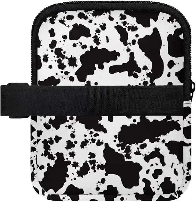 Water Bottle Pouch Cow Print Stanley Cup Pouches for 40oz Tumbler IceFlow Storage Pocket Stanley Phone Holder Gym Tumbler Accessories for Women