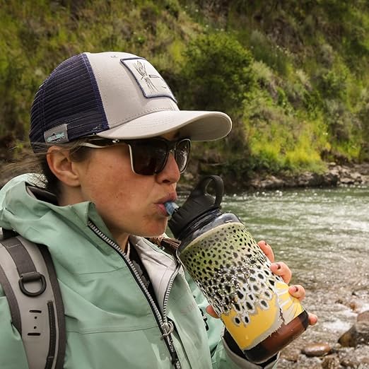 Epic Water Filters Nalgene OG | USA Made Bottle and Filter | Travel Water Bottle | Removes 99.99% Tap Water Impurities (48 Ounce, Rep Your Water)