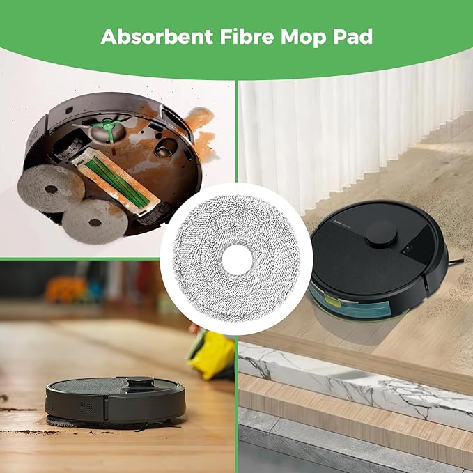 Yivy 28PCS Accessories Kit for iRobot Roomba Plus 405/505 Combo Robot Vacuum Cleaner, Parts Contents 2 Roller Brushes, 6 Side Brushes, 6 Dust Bags, 4 HEPA Filters, 8 Mop Pads, 1 Cleaning Brush