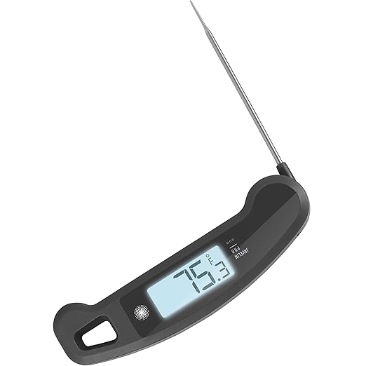 PX1D Javelin PRO Duo Ultra Fast Professional Digital Instant Read Meat Thermometer for Grill and Cooking, 4.5" Probe, Auto-Rotating Backlit Display, Splash Resistant – Sesame
