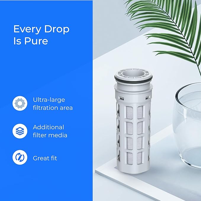 Waterdrop Replacement for Brita® Stream Pitcher Water Filter, Brita® OB05 Filter Pitchers and Dispensers, Pour Through Filters, Upgraded 7-stage Filters, Lasts 2 Months, Pack of 6