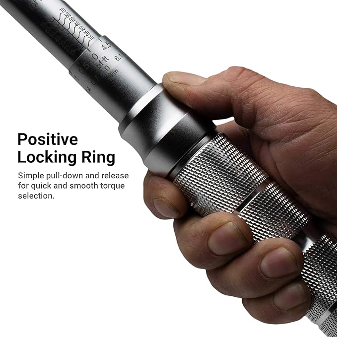 Capri Tools 50-250 Inch Pound Industrial Torque Wrench, 1/4" Drive