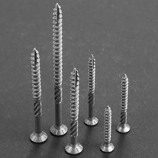 8 * 1-1/4" 304 Stainless Steel Deck Screws, (520pcs) 2 lbs.Exterior Wood Screws, Rust Resistant epoxy Coated, Bronze, T20 Star Bit