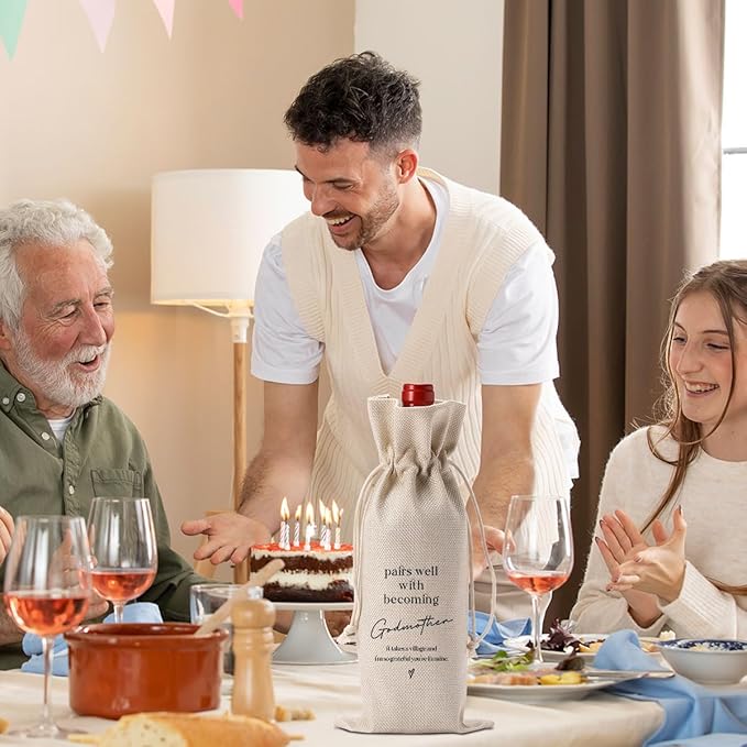 Godmother Proposal Gift Godmother Gift Will You Be My Godmother Wine Bag Godmother Birthday Gifts Christmas Gifts for God Mother Pairs Well With Becoming Godmother Wine Bag