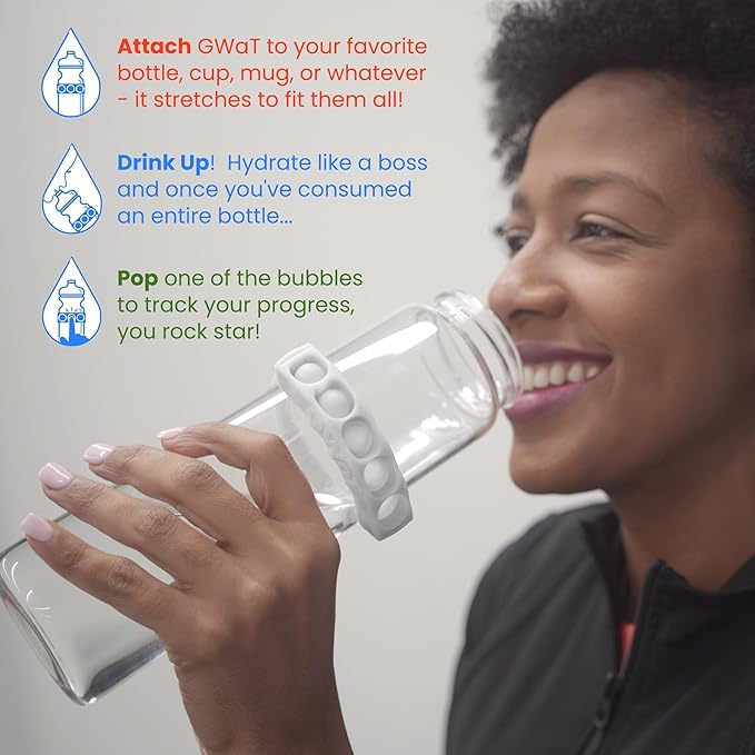 Hydration Tracker for Water Bottles, Helps You Drink More