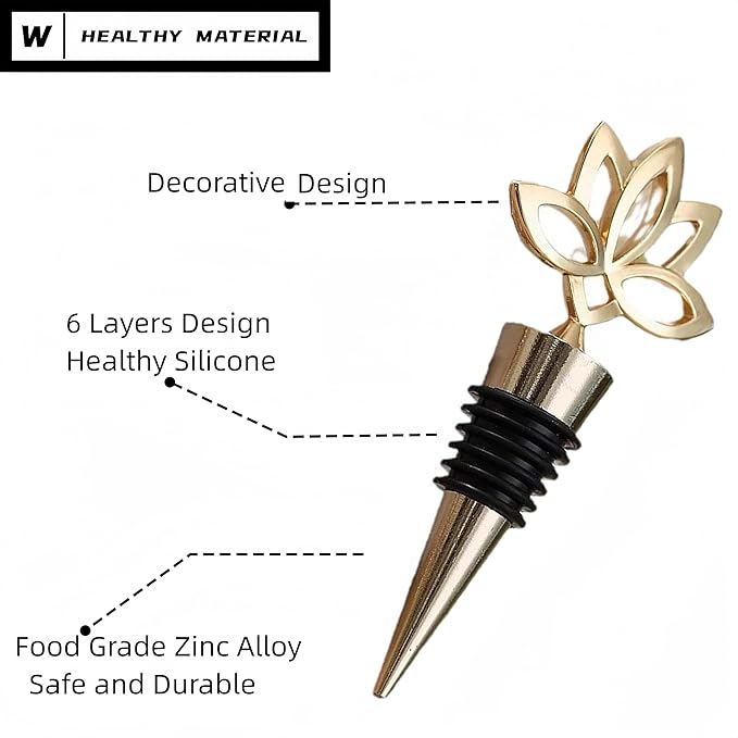 Decorative Wine Stopper and Opener Set of 2,Cool Wine Bottle Stoppers for Glass Bottles,Crystal Bottle Stopper Fits Standard Bottles,Fancy Decors Wine Tools (Heart Set)