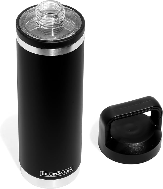 Classic 20 oz Water Bottle, Insulated Stainless Steel With Pro-Tough Lid | Perfect Insulated Water Bottle And Tumbler As Travel Water Bottle, Bike Water Bottle, Or Gym Water Bottle (Black)