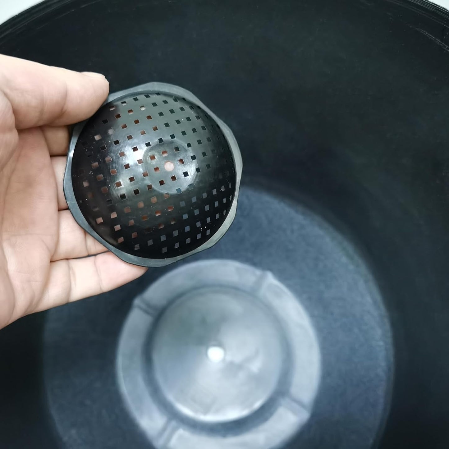 FixtureDisplays® 11.8" Diameter 11.8" Tall White Plant Pots, Plastic Flower Pots with Drainage Holes and Saucers for Indoor and Outdoor 15748-NF