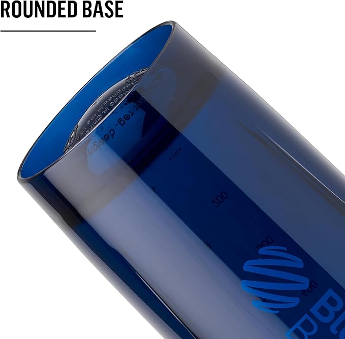 BlenderBottle 28-Ounce Strada Shaker Cups for Protein Shakes, Black and Blue