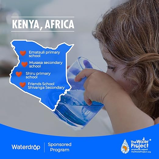 Waterdrop WD-FF-03A Faucet Replacement Filter, Carbon Block Filter Fits WD-FC-01, WD-FC-02, WD-FC-06, Reduces Chlorine, Heavy Metals and Bad Taste, Pack of 1