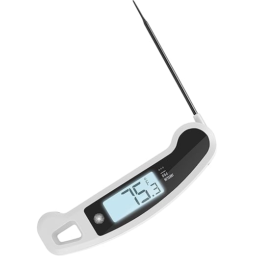 PX1D Javelin PRO Duo Ultra Fast Professional Digital Instant Read Meat Thermometer for Grill and Cooking, 4.5" Probe, Auto-Rotating Backlit Display, Splash Resistant – Panda