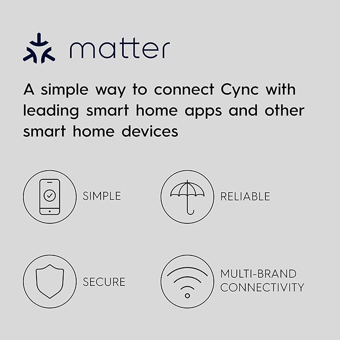 GE Cync Smart LED Light Bulbs, Color Changing Decorative Light Bulbs, Indoor WiFi Lights, Matter Compatible, Compatible with Alexa and Google Home, Candelabra Base (3 Pack)