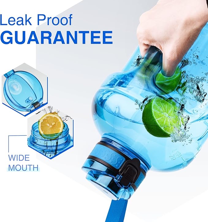 GIFUBOWA Big Water Bottle 3 liter BPA Free Large 105oz Drinking Jug for Gym Outdoor