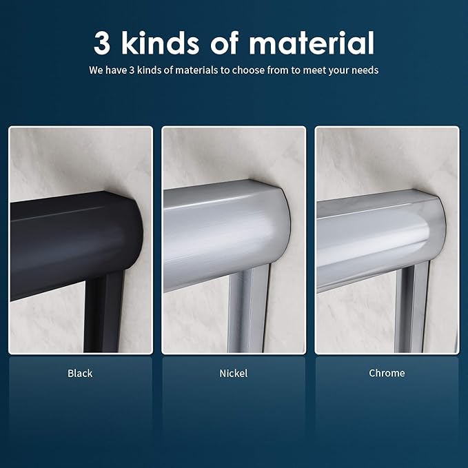 SUNNY SHOWER Bathtub Shower Door Glass Sliding Tub Door Semi-Frameless 1/4" Clear Glass Shower Enclosure Doors for Bathroom, Black Finish 58.5-60 in.W x 57.4 in.H