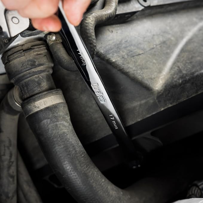 DURATECH 17mm Extra Long Ratcheting Wrench, Metric, CR-V Steel