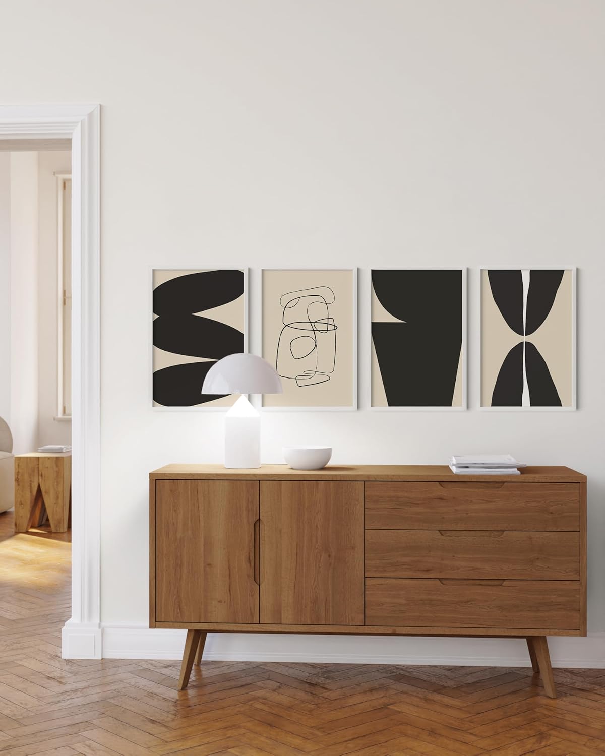 HAUS AND HUES 16x24 White Metal Picture Frames - Features Premium Aluminum, Vertical & Horizontal Hang, Shatterproof Plexiglass - Perfect for Home, Room, Office (16x24 in, White, Set of 15)