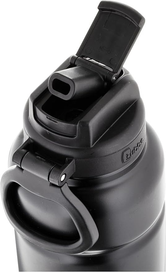 Bubba Trailblazer 40oz Vacuum-Insulated Stainless Steel Water Bottle with Straw & Carry Handle, Keeps Drinks Cold up to 24hrs, Great for Travel, Work, School, & More, Licorice