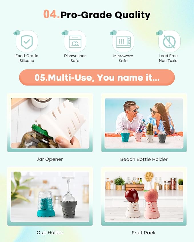 Water Bottle Drying Rack, Silicone Individual Faster Dryer Stand Holder for Cup, Wine Glass, Coffee Mug, Tumbles, Adult Travel Air Drying Rack, Space Saving, (Pink，4-Pack)