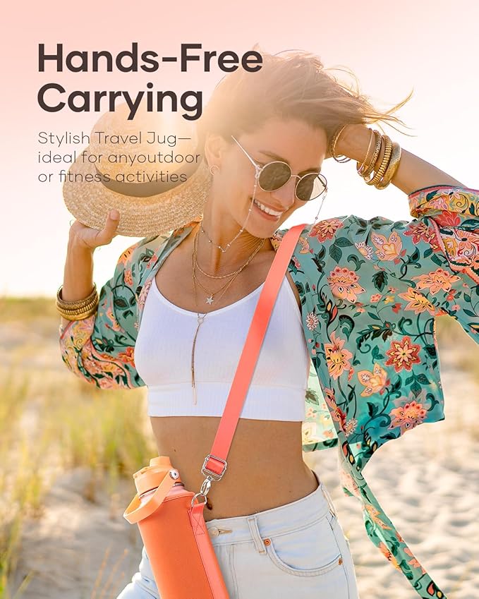 40oz Insulated Water Bottle, BUZIO Stainless Steel Water Flask with Straw Lid and Carrying Pouch, Keep Cold 48h Leak Proof Lead-Free Double Wall Vacuum Thermo Tumbler Sport Metal Canteen, Orange