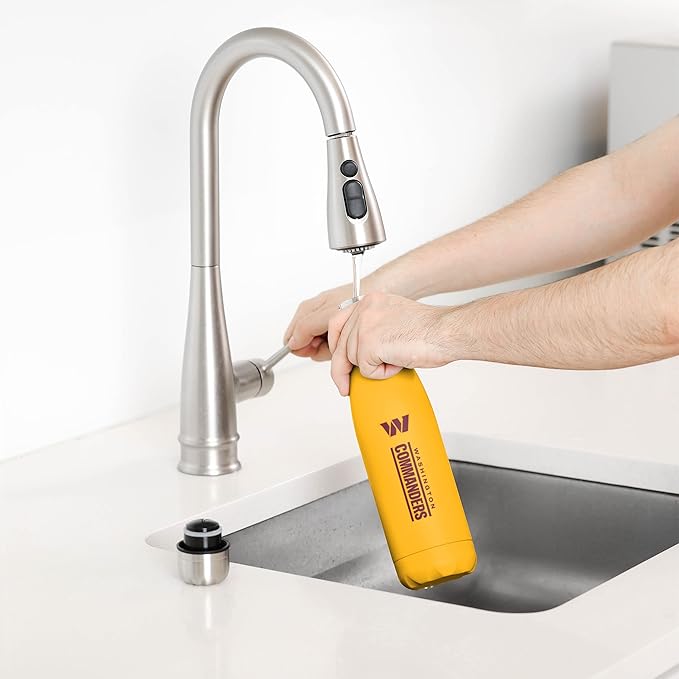 FOCO NFL unisex-adult NFL Team Logo Wordmark Chill Water Bottle