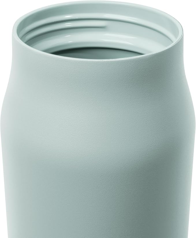 Simple Modern Water Bottle with Push Button Straw Lid | Ceramic-Lined Insulated Stainless Steel | Travel Water Bottles for Gym & Sports | Leak Proof | Mesa Signature Collection | 34oz, Sea Glass Sage