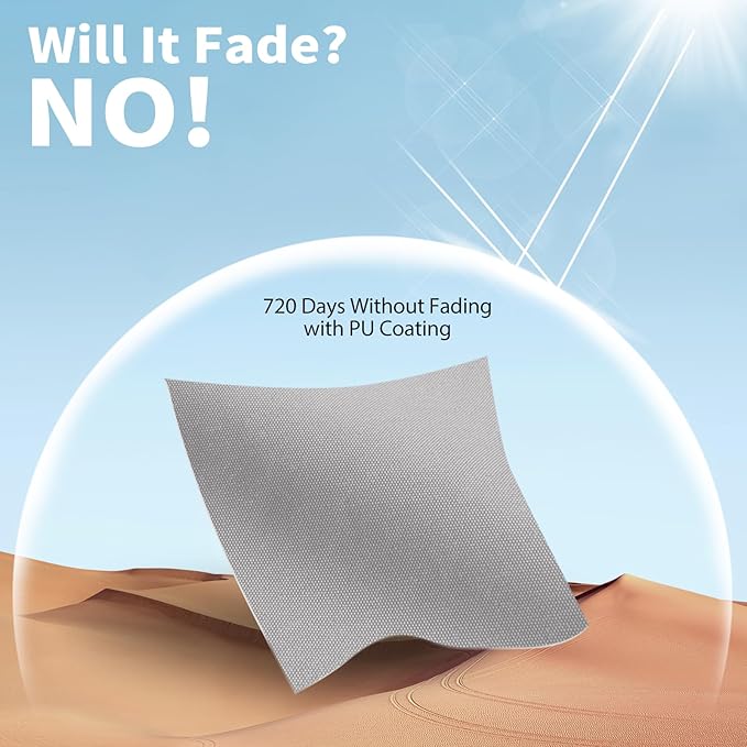 KylinLucky Patio Furniture Covers Waterproof 600D Heavy Duty - 102 x 102 inch All-Weather Outdoor Dining Set Cover for 8ft x 8ft Table and Chairs