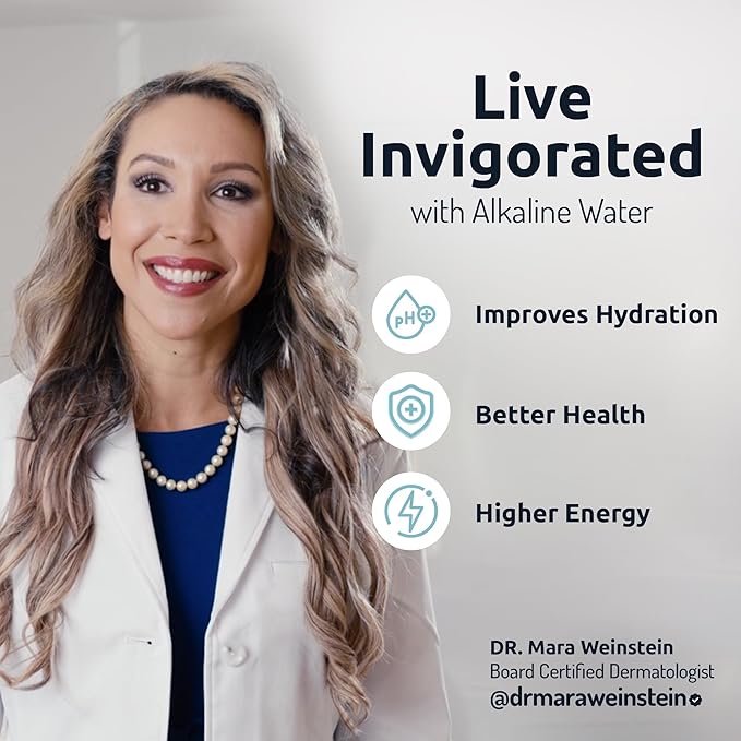 Invigorated Water Ultrafiltration Alkaline Filter - Alkaline Water Filter Replacement for Alkaline Water Filter Pitcher - pH002 Alkaline Pitcher Cartridge Alkaline Water System - Lasts 1000 L (3 Pack)