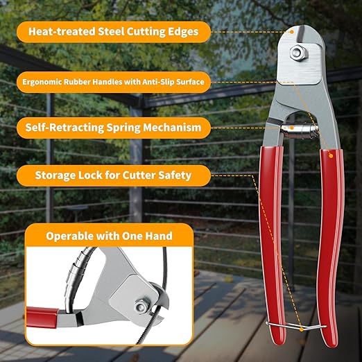 1/8 T316 Black Stainless Steel Cable – 300FT Steel Wire Rope for Cable Railing Kit and Hardware – Heavy Duty, Corrosion-Resistant, Flexible Design for DIY, Marine, and Outdoor Applications