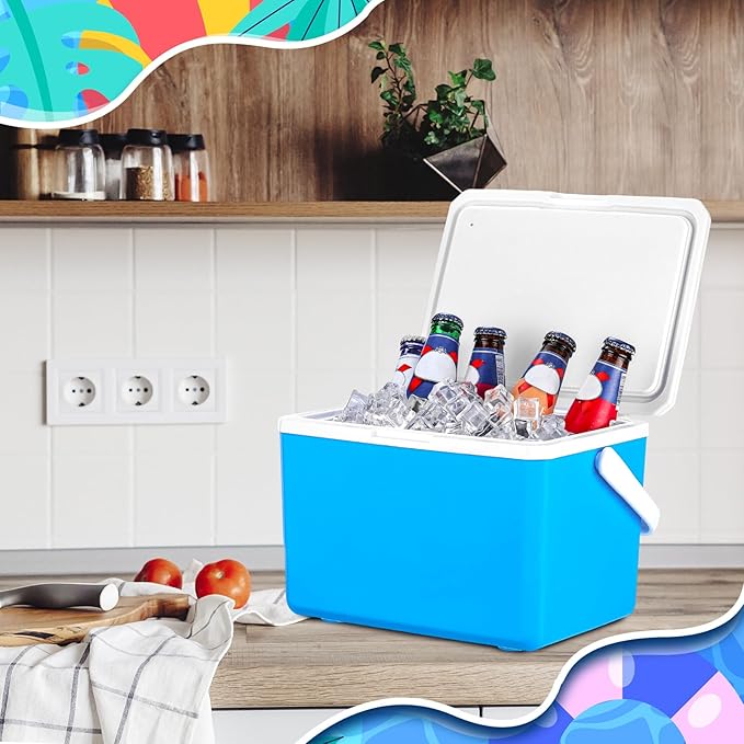 Nuogo 5 L/5.3QT Insulated Ice Bucket with Lid and Scoop Ice Container for Party Double Walled Wine Bucket Chiller Storage Bin for Ice Beer Champagne Beverage Tub for Kitchen Bar Outdoor Picnic Camping