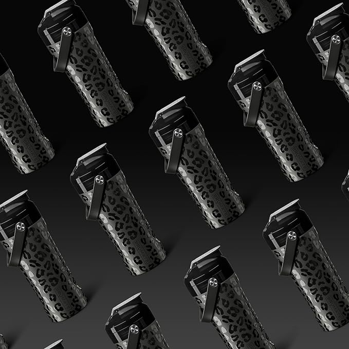 BrüMate MultiShaker Blender Shaker Bottle | 100% Leakproof Insulated Stainless Steel Shaker Bottle | Protein Shaker Bottle, and Pre Workout Bottle for the Gym | 26oz (Onyx Leopard)