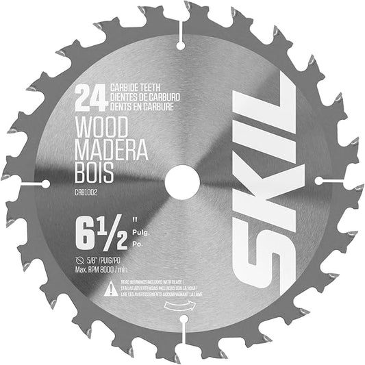 SKIL 6-1/2 in. 24-Tooth Carbide Circular Saw 3-Pack Framing Blade-CRB1002-3