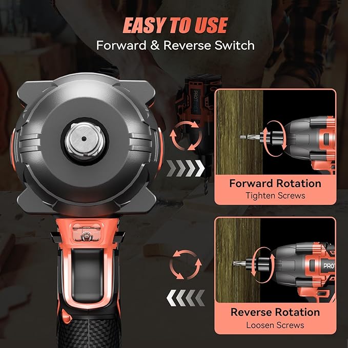 900Ft-lbs (1200N.m) Impact Wrench, 1/2" Cordless Impact Driver, 21V High Torque Power Impact Gun - 2x4.0Ah Batteries, Variable Speeds Brushless Impact Motor for Pickup Truck/Family Car (Orange Red)