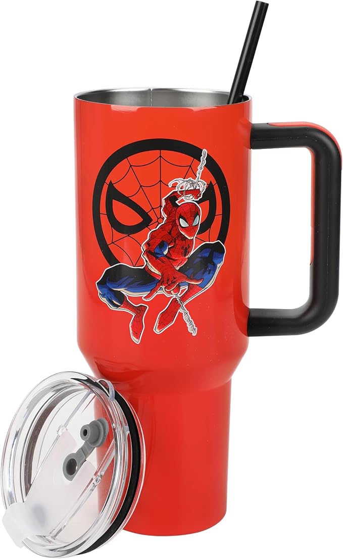 Bioworld Spider-Man 40 Oz Red Stainless Steel Tumbler