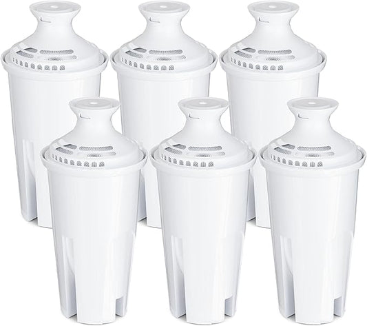 Water Filter Replacements Fit for Brita Pitchers and Dispensers Compatiable with Bri-ta Filter Replacement Fit for Bri-ta Water Pitcher Classic OB03, 35557 Ma-vea 107007, and More, 6 Count By BOGDA