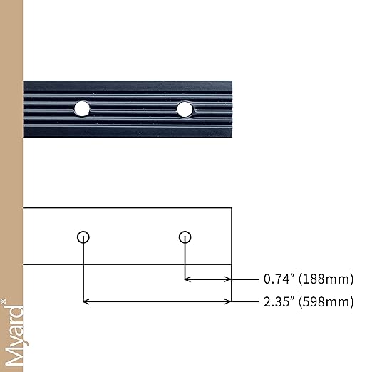 Myard 32-1/4 Inches Grooved Aluminum Deck Balusters Furniture with Screws for Facemount Railing Fencing, European Baroque Silhouette Wrought Style (50-Pack, Matte Black)