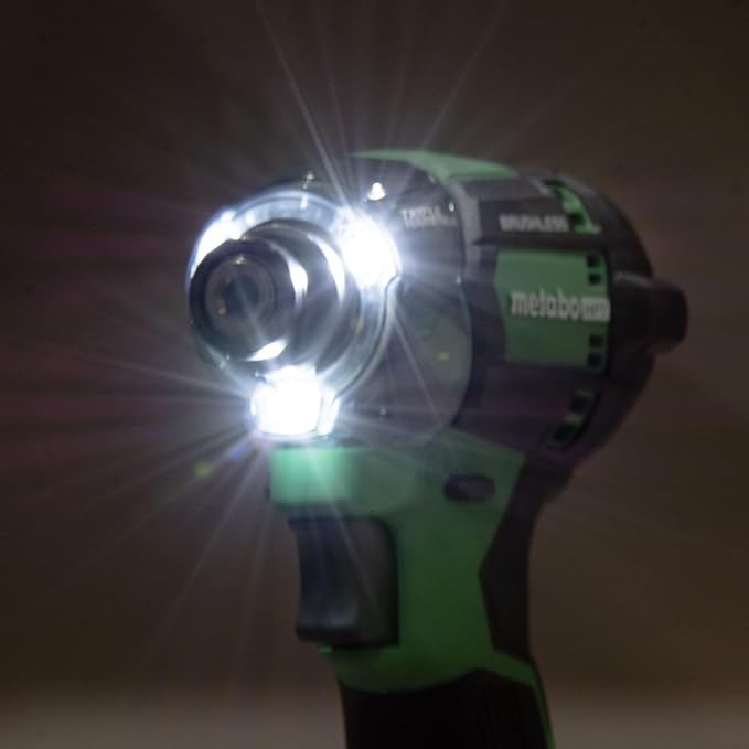 Metabo HPT 18V MultiVolt Cordless Triple Hammer BOLT Impact Driver Set, Power Impact Driver Kit with Case, 2 Lithium-Ion Batteries and Charger, 1/4-Inch Chuck, Compact LightWeight Power Tool, WH18DC