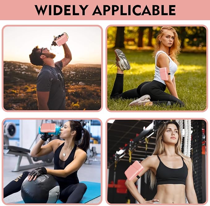 Silicone Water Bottle Pouch for Stanley, Stanley Fanny Pack with Pocket, Stanley Cup Accessories for Stanley Quencher Stanley IceFlow 20 oz 30 oz 40 oz, for Phone, Cards, Keys, Wallet (Orange)